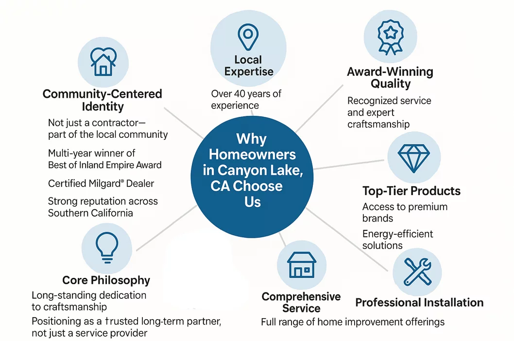 Why Homeowners in Canyon Lake, CA Choose Us