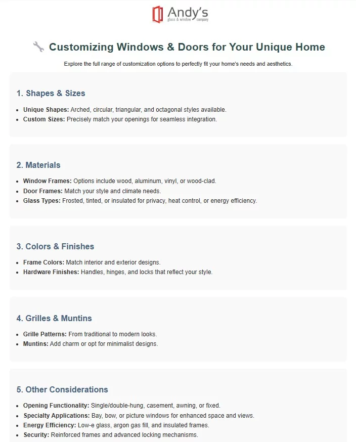 Customizing Windows and Doors for Your Unique Home Customizing Windows and Doors for Your Unique Home